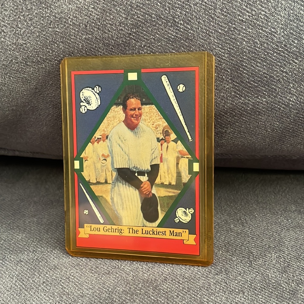 NWT.  Vintage Lou Gehrig “The Luckiest Man”. Collectible baseball plate. - Picture 4 of 6